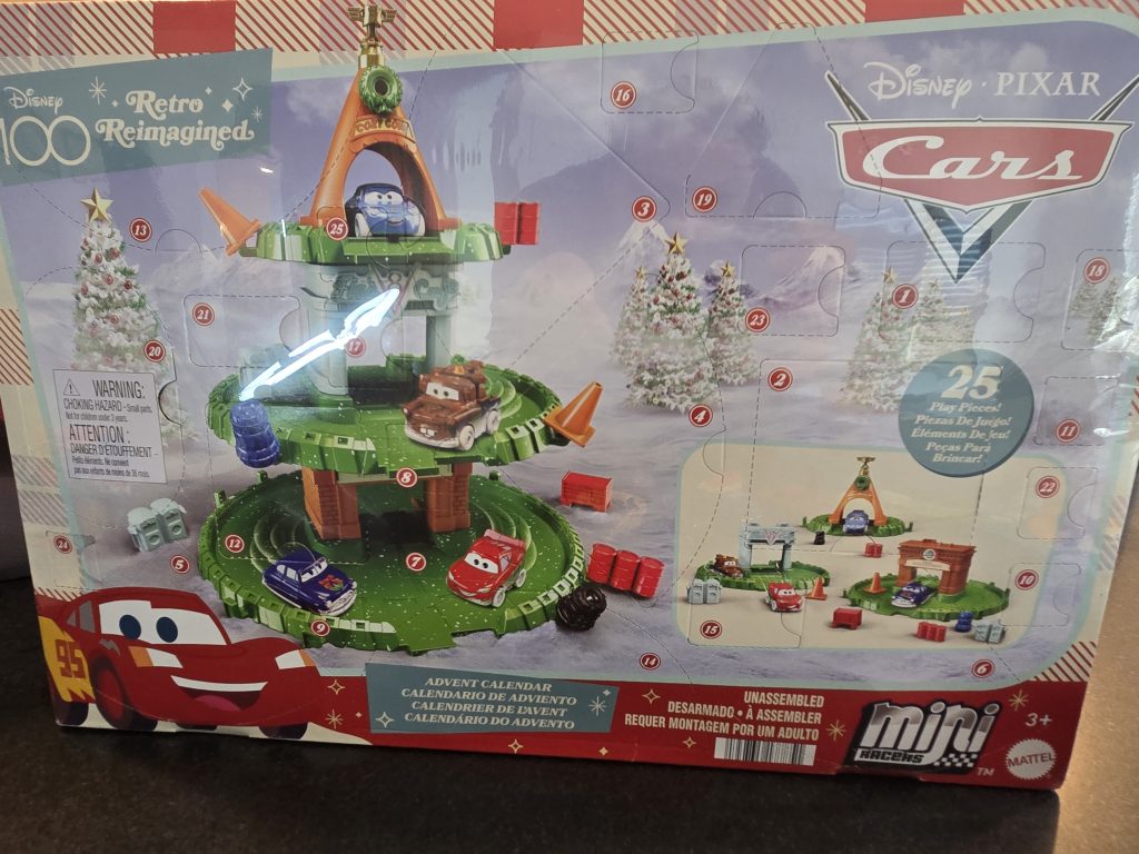 disney cars pixar advent calendar