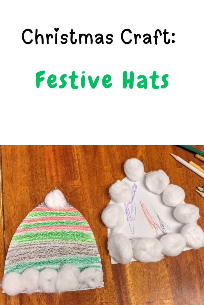 festive christmas hats craft