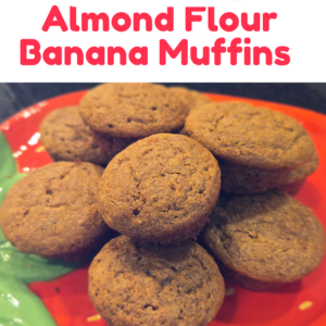 kid friendly mini banana muffins with almond flour