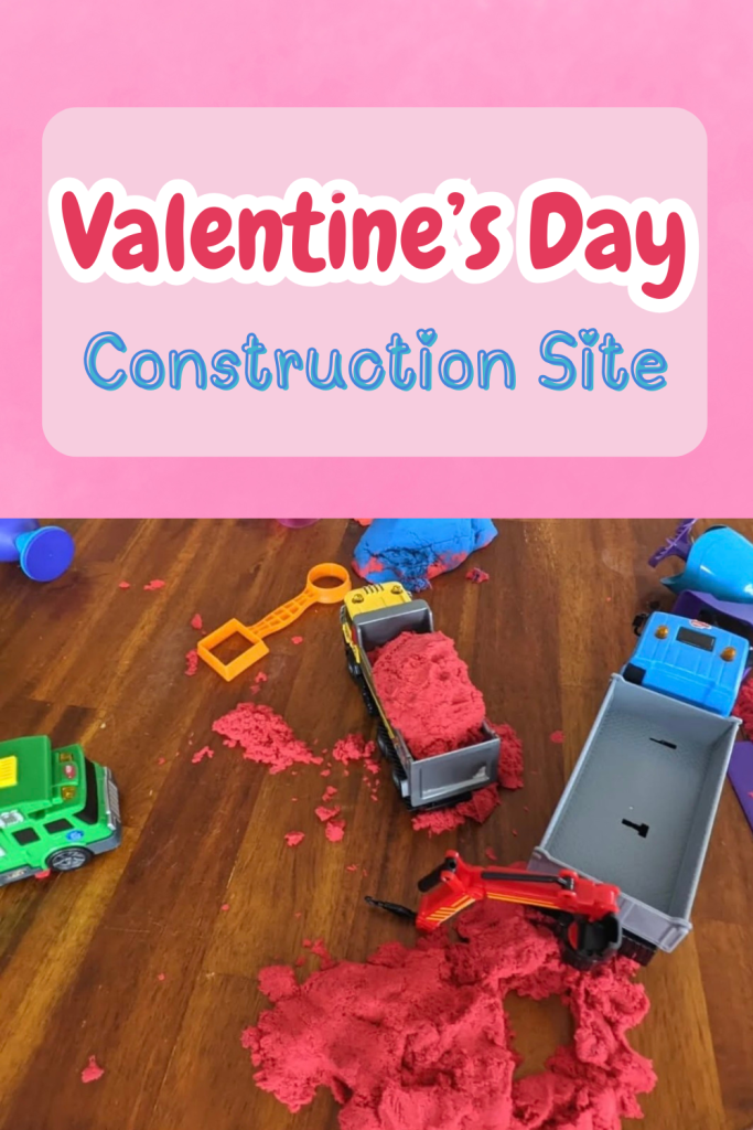 Valentine's small world play - construction site