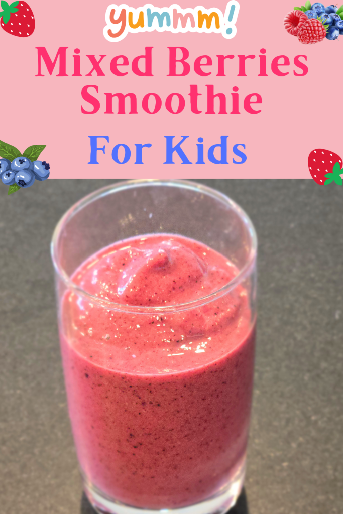 mixed berry smoothie for kids